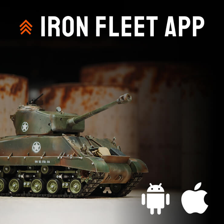 Iron Fleet APP za mac i Android za upravljanjem replikom tenka Sherman